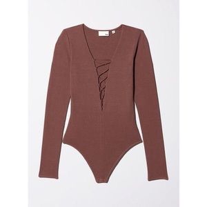 ARITZIA WILFRED FREE LACE-UP MAYOWA BODYSUIT